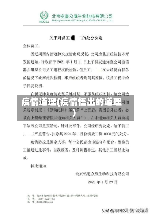 疫情道理(疫情悟出的道理)-第1张图片