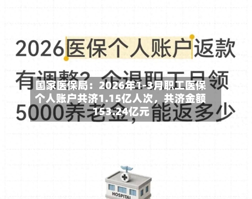 国家医保局：2026年1-3月职工医保个人账户共济1.15亿人次，共济金额153.24亿元-第1张图片