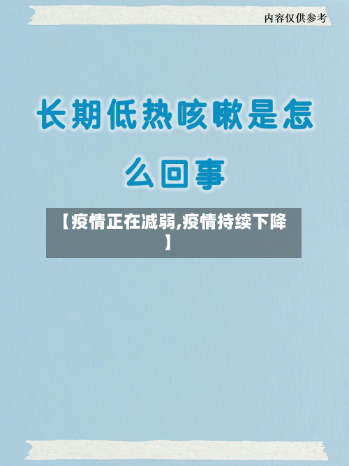 【疫情正在减弱,疫情持续下降】-第2张图片