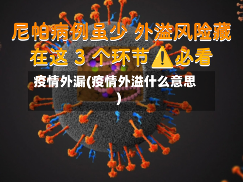 疫情外漏(疫情外溢什么意思)-第1张图片