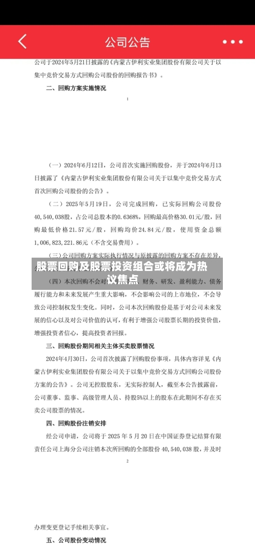 股票回购及股票投资组合或将成为热议焦点-第2张图片