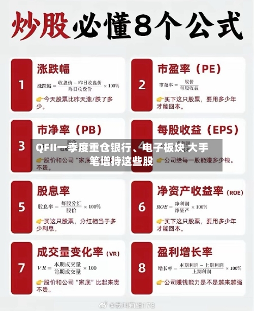 QFII一季度重仓银行、电子板块 大手笔增持这些股-第1张图片