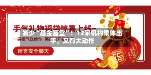 减少“基金盲盒	”！12家机构集体出手，又有大动作-第1张图片