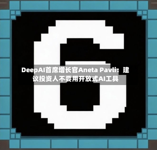 DeepAI首席增长官Aneta Pavli：建议投资人不要用开放式AI工具-第3张图片
