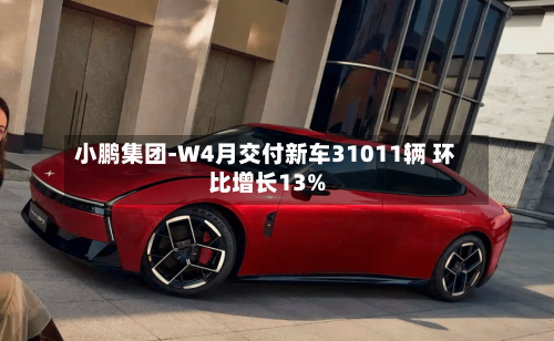 小鹏集团-W4月交付新车31011辆 环比增长13%-第1张图片