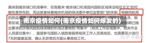 南京疫情如何(南京疫情如何爆发的)-第2张图片