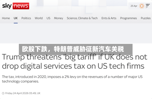 欧股下跌，特朗普威胁征新汽车关税-第2张图片