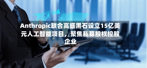 Anthropic联合高盛黑石设立15亿美元人工智能项目	，聚焦私募股权控股企业-第3张图片