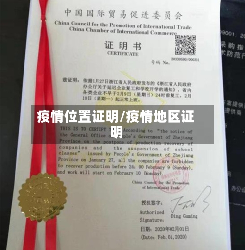 疫情位置证明/疫情地区证明-第2张图片