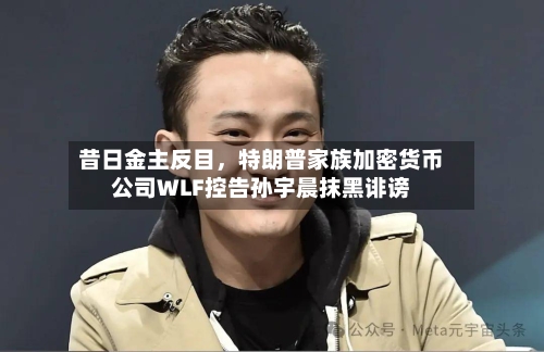 昔日金主反目，特朗普家族加密货币公司WLF控告孙宇晨抹黑诽谤-第3张图片