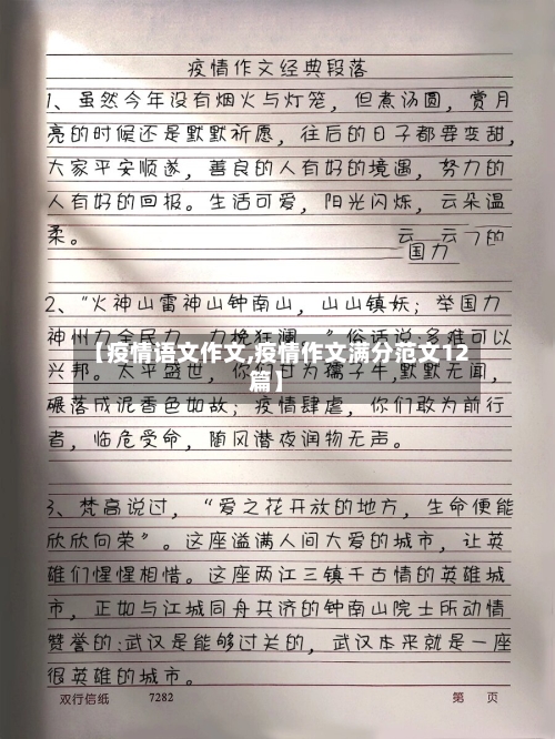 【疫情语文作文,疫情作文满分范文12篇】-第2张图片