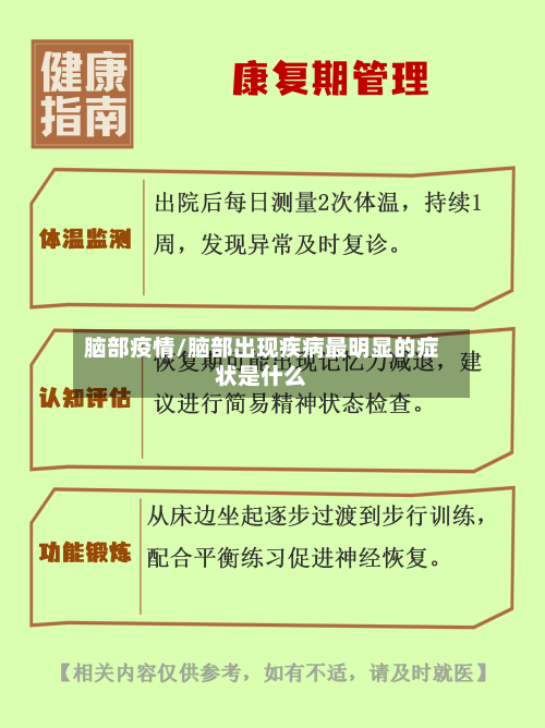 脑部疫情/脑部出现疾病最明显的症状是什么-第3张图片