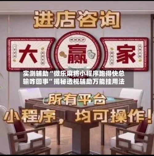 实测辅助“微乐麻将小程序跑得快总输咋回事”揭秘透视辅助万能挂用法-第2张图片