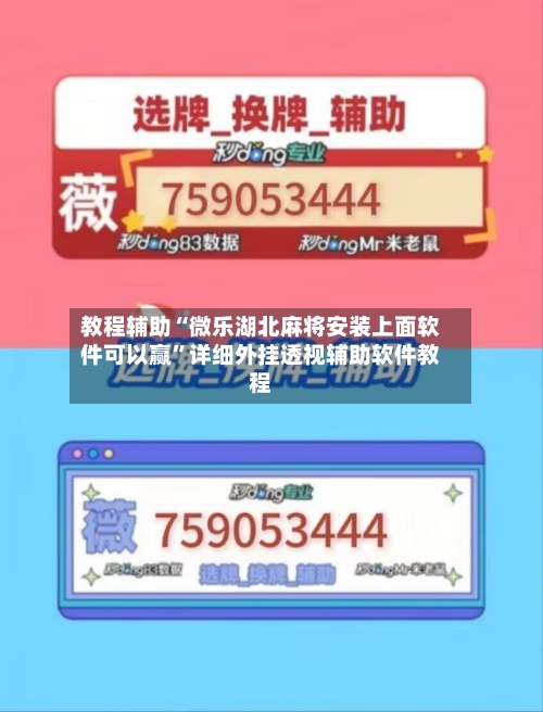 教程辅助“微乐湖北麻将安装上面软件可以赢	”详细外挂透视辅助软件教程-第1张图片