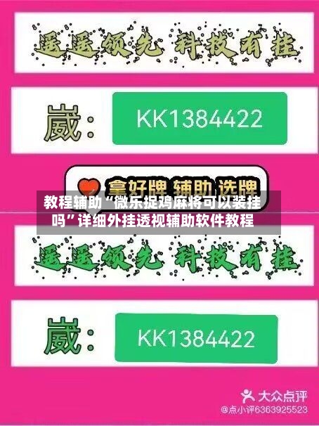 教程辅助“微乐捉鸡麻将可以装挂吗	”详细外挂透视辅助软件教程-第1张图片