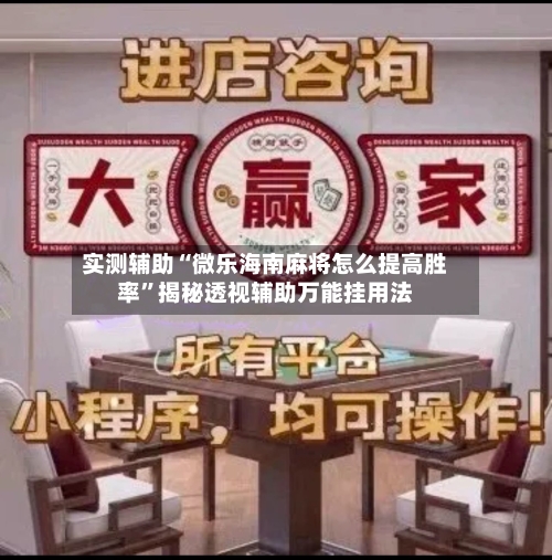 实测辅助“微乐海南麻将怎么提高胜率”揭秘透视辅助万能挂用法-第1张图片