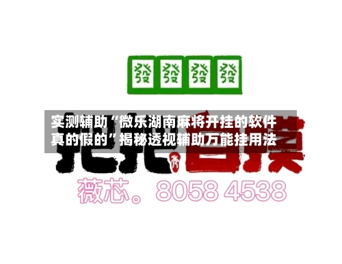 实测辅助“微乐湖南麻将开挂的软件真的假的”揭秘透视辅助万能挂用法-第2张图片