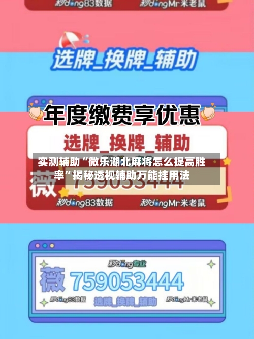 实测辅助“微乐湖北麻将怎么提高胜率	”揭秘透视辅助万能挂用法-第1张图片