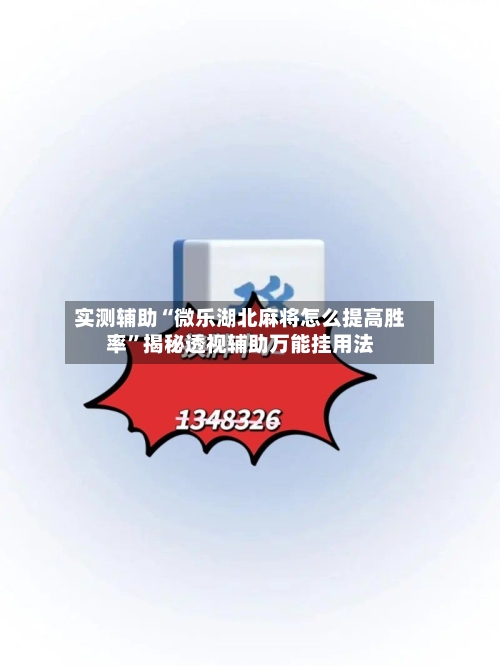 实测辅助“微乐湖北麻将怎么提高胜率”揭秘透视辅助万能挂用法-第3张图片