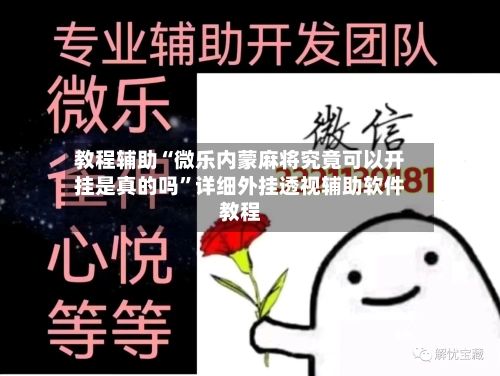 教程辅助“微乐内蒙麻将究竟可以开挂是真的吗”详细外挂透视辅助软件教程-第2张图片