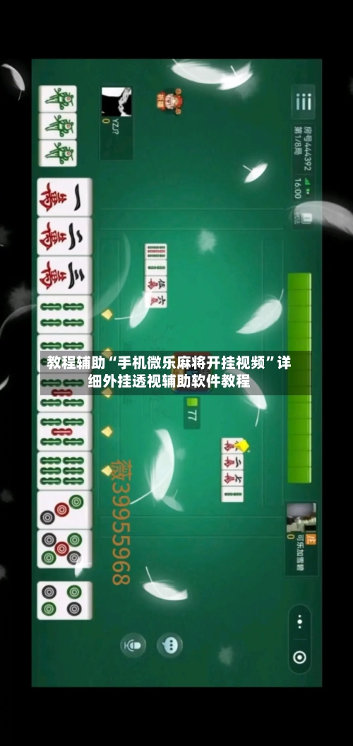教程辅助“手机微乐麻将开挂视频”详细外挂透视辅助软件教程-第1张图片