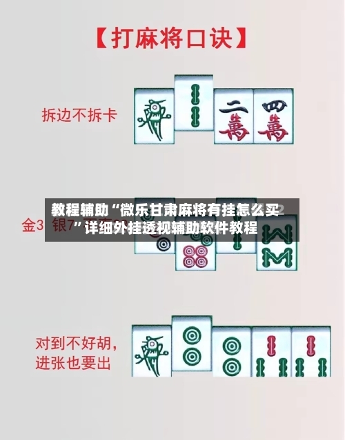 教程辅助“微乐甘肃麻将有挂怎么买”详细外挂透视辅助软件教程-第2张图片