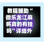 教程辅助“微乐龙江麻将真的有挂吗	”详细外挂透视辅助软件教程-第3张图片