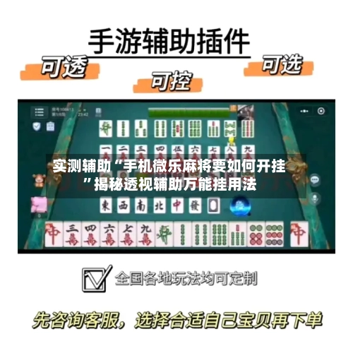 实测辅助“手机微乐麻将要如何开挂	”揭秘透视辅助万能挂用法-第3张图片