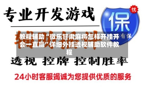 教程辅助“微乐甘肃麻将怎样开挂开会一直赢”详细外挂透视辅助软件教程-第2张图片