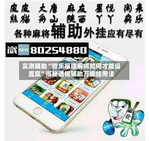 实测辅助“微乐福建麻将如何才能设置赢	”揭秘透视辅助万能挂用法-第3张图片