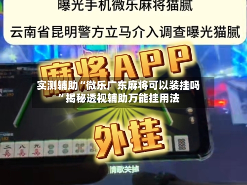 实测辅助“微乐广东麻将可以装挂吗”揭秘透视辅助万能挂用法-第3张图片