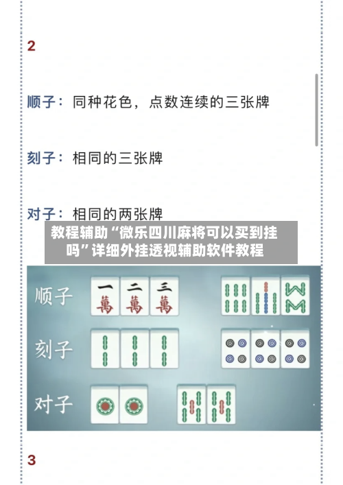 教程辅助“微乐四川麻将可以买到挂吗	”详细外挂透视辅助软件教程-第1张图片
