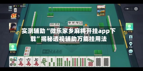 实测辅助“微乐家乡麻将开挂app下载	”揭秘透视辅助万能挂用法-第1张图片