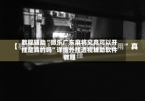 教程辅助“微乐广东麻将究竟可以开挂是真的吗”详细外挂透视辅助软件教程-第2张图片