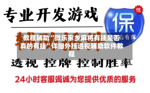 教程辅助“微乐家乡麻将有挂是否真的有挂”详细外挂透视辅助软件教程-第3张图片