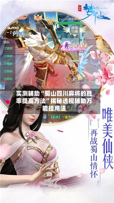 实测辅助“蜀山四川麻将的胜率提高方法”揭秘透视辅助万能挂用法-第2张图片