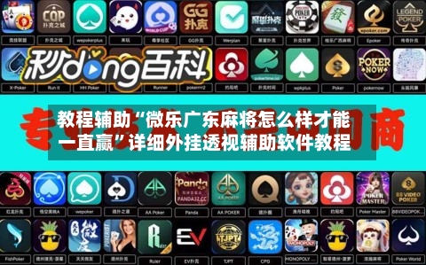 教程辅助“微乐广东麻将怎么样才能一直赢	”详细外挂透视辅助软件教程-第1张图片