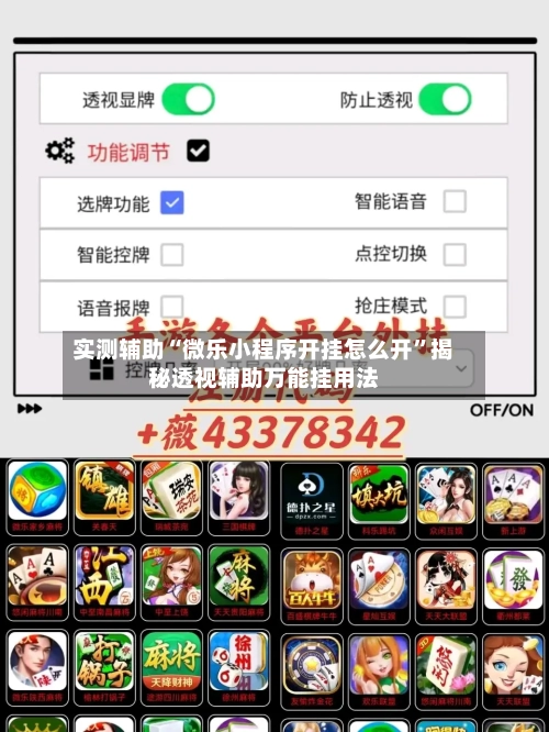 实测辅助“微乐小程序开挂怎么开	”揭秘透视辅助万能挂用法-第1张图片