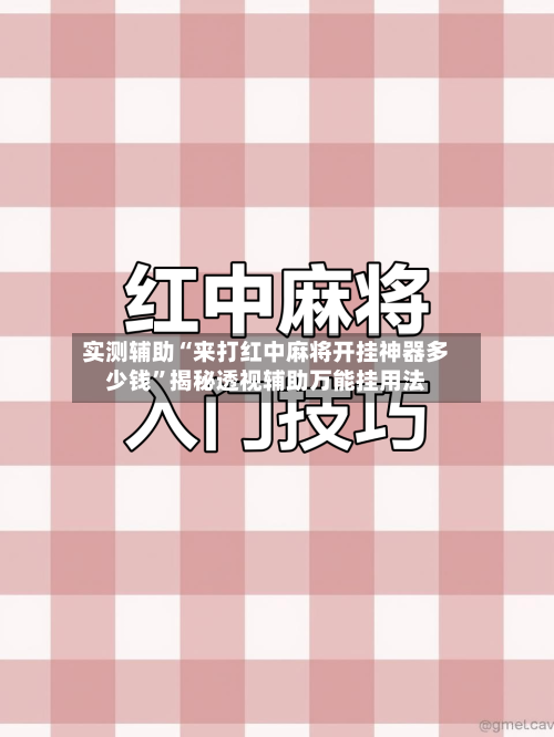 实测辅助“来打红中麻将开挂神器多少钱”揭秘透视辅助万能挂用法-第2张图片