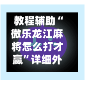 教程辅助“微乐龙江麻将怎么打才赢”详细外挂透视辅助软件教程-第2张图片