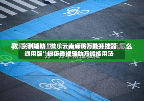 实测辅助“微乐云南麻将万能开挂器通用版”揭秘透视辅助万能挂用法-第2张图片