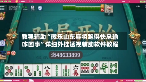 教程辅助“微乐山东麻将跑得快总输咋回事	”详细外挂透视辅助软件教程-第2张图片