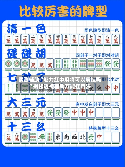 实测辅助“魅力红中麻将可以装挂吗”揭秘透视辅助万能挂用法-第1张图片