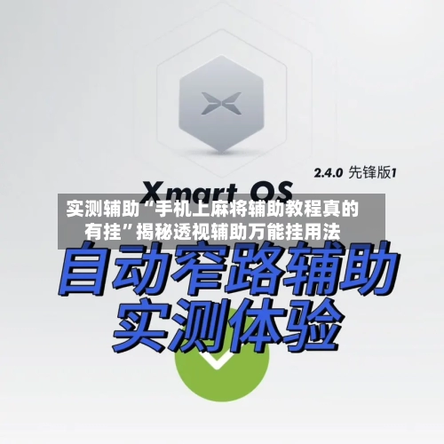 实测辅助“手机上麻将辅助教程真的有挂	”揭秘透视辅助万能挂用法-第1张图片