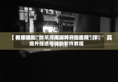 教程辅助“微乐河南麻将开挂视频”详细外挂透视辅助软件教程-第2张图片