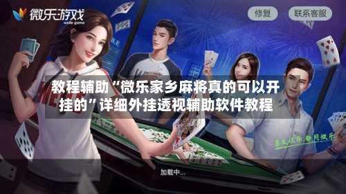 教程辅助“微乐家乡麻将真的可以开挂的”详细外挂透视辅助软件教程-第3张图片