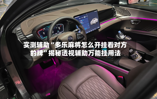 实测辅助“多乐麻将怎么开挂看对方的牌”揭秘透视辅助万能挂用法-第1张图片