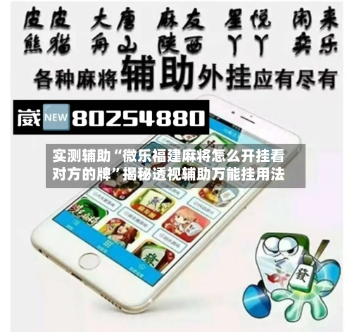 实测辅助“微乐福建麻将怎么开挂看对方的牌	”揭秘透视辅助万能挂用法-第1张图片