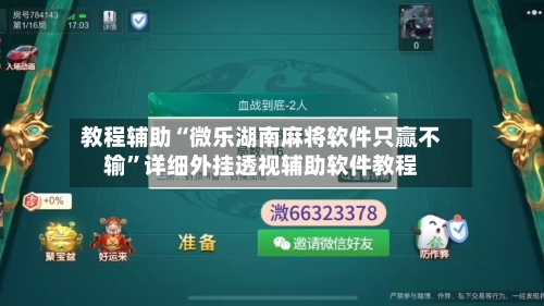 教程辅助“微乐湖南麻将软件只赢不输”详细外挂透视辅助软件教程-第1张图片