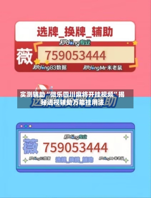 实测辅助“微乐四川麻将开挂视频	”揭秘透视辅助万能挂用法-第1张图片